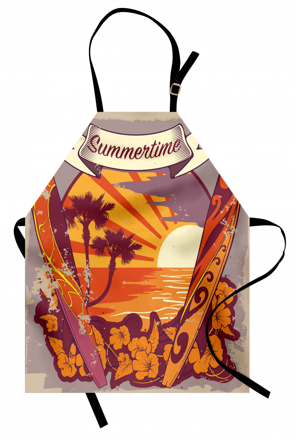 Ambesonne Apron Bib with Adjustable Black Strap Garden Cooking Standard Size - 第 94/144 張圖片