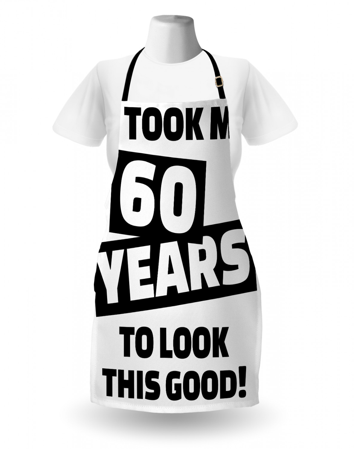 Retirement Party Apron Unisex Kitchen Bib with Adjustable Neck Cooking Baking