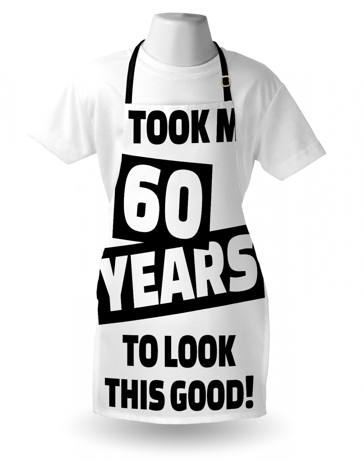 Retirement Party Apron Unisex Kitchen Bib with Adjustable Neck Cooking Baking