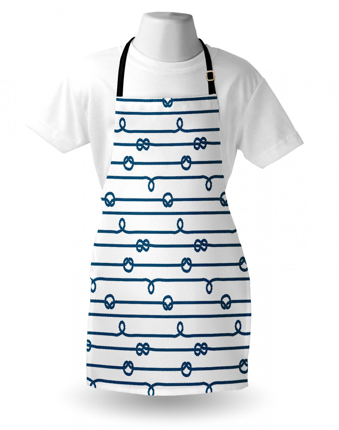 Nautical Whale Apron Unisex Kitchen Bib with Adjustable Neck Cooking