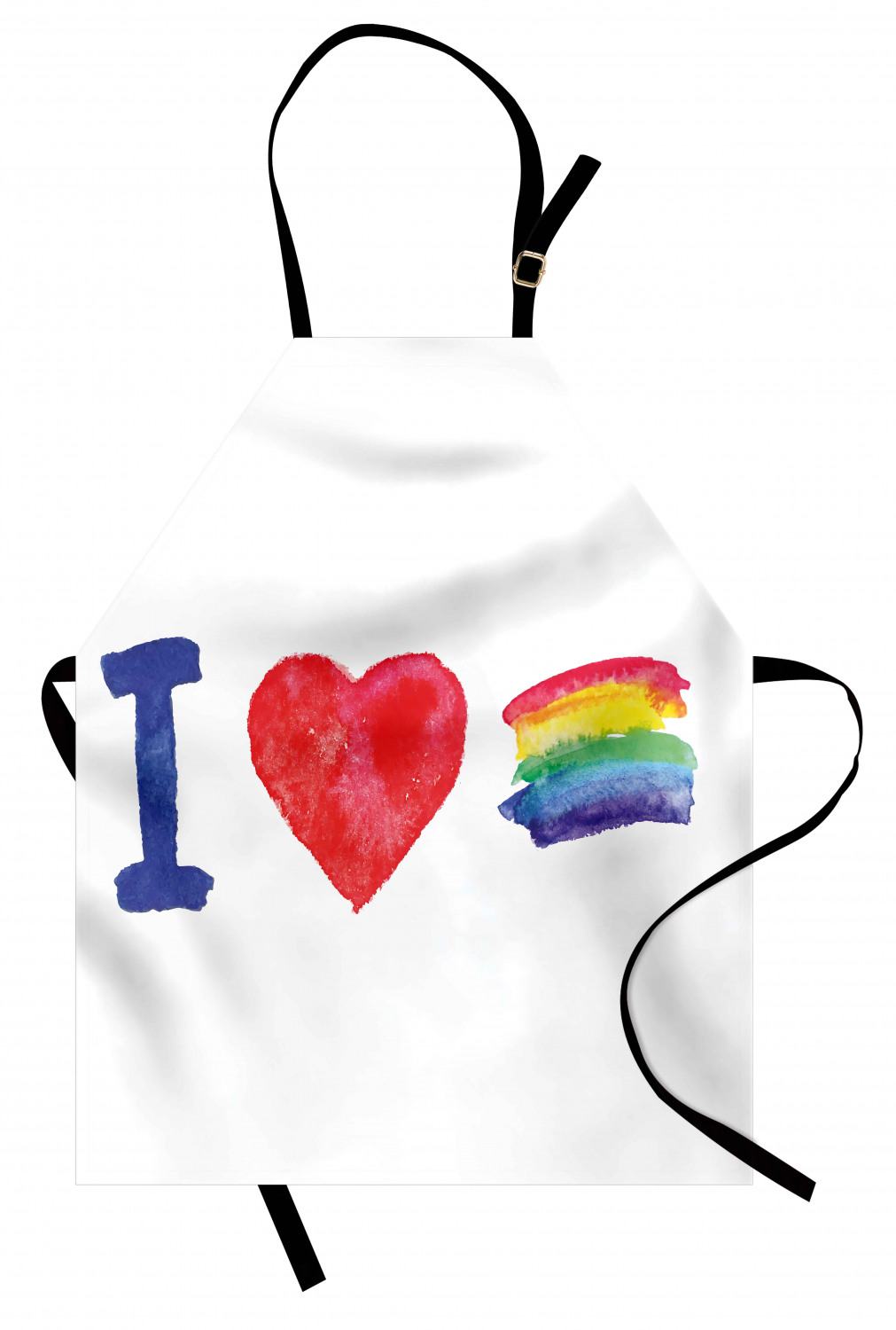 Ambesonne Rainbow Fun Kids Apron Boys Girls Apron Bib Cooking & Painting