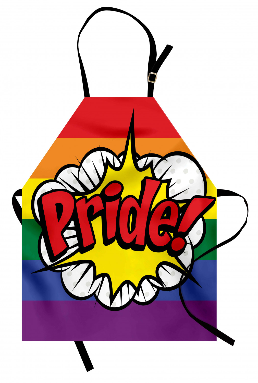 Ambesonne Rainbow Fun Kids Apron Boys Girls Apron Bib Cooking & Painting