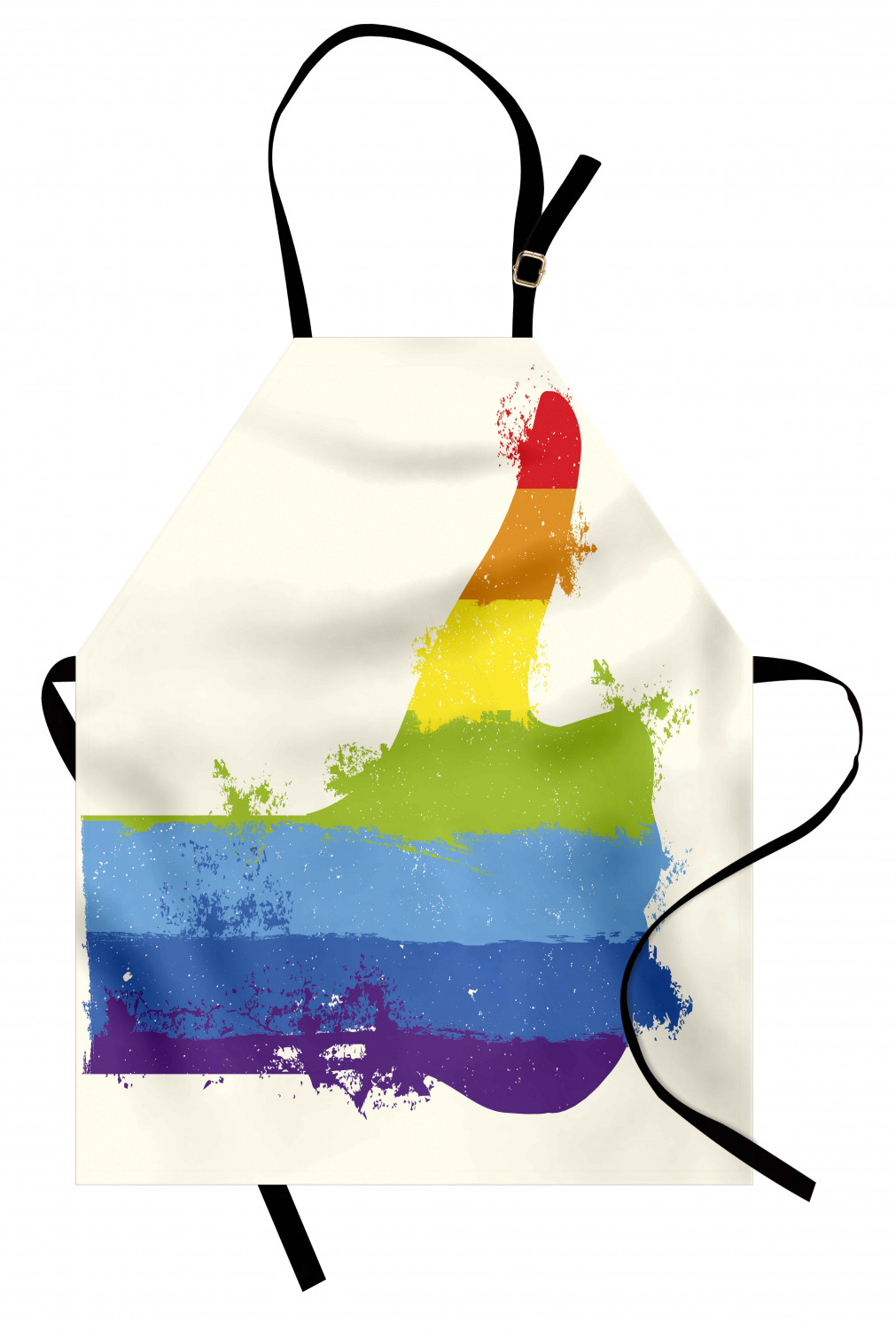 Ambesonne Rainbow Fun Kids Apron Boys Girls Apron Bib Cooking & Painting