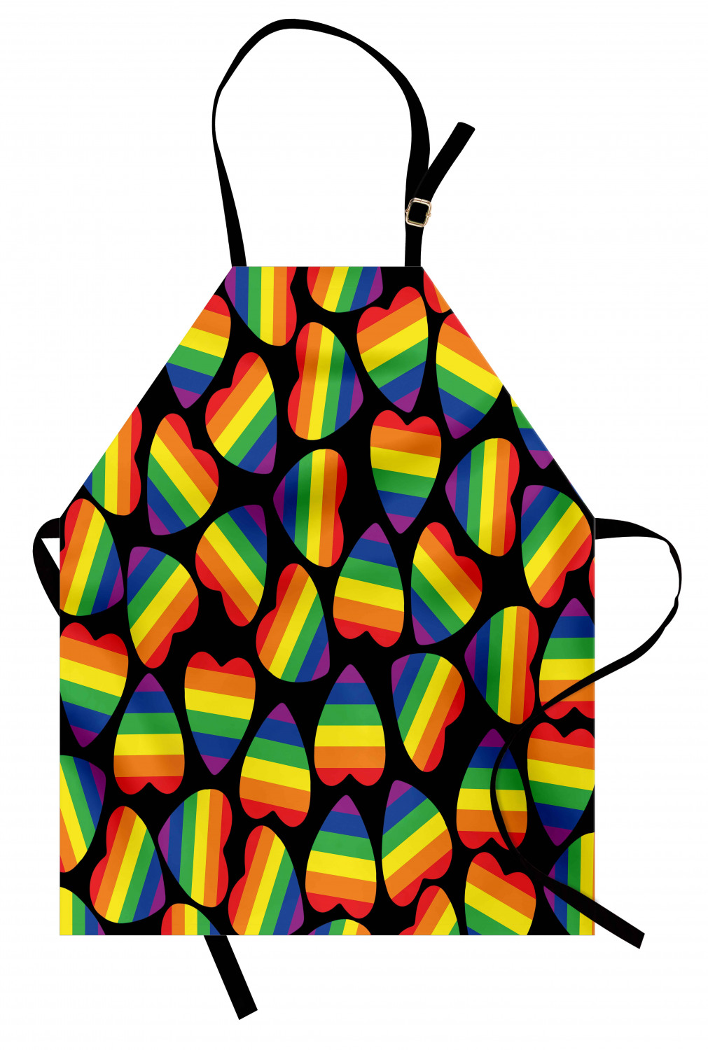 Ambesonne Rainbow Fun Kids Apron Boys Girls Apron Bib Cooking & Painting