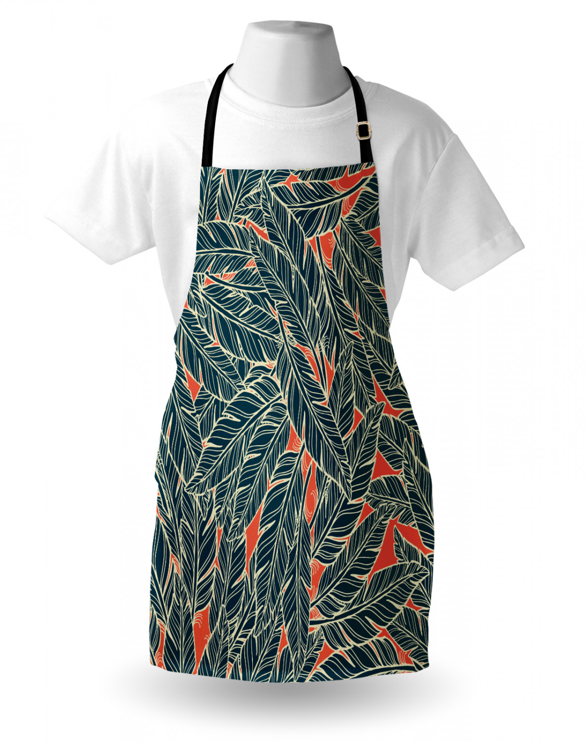 Ambesonne Unisex Durable Apron Adjustable Strap for Gardening and Cooking