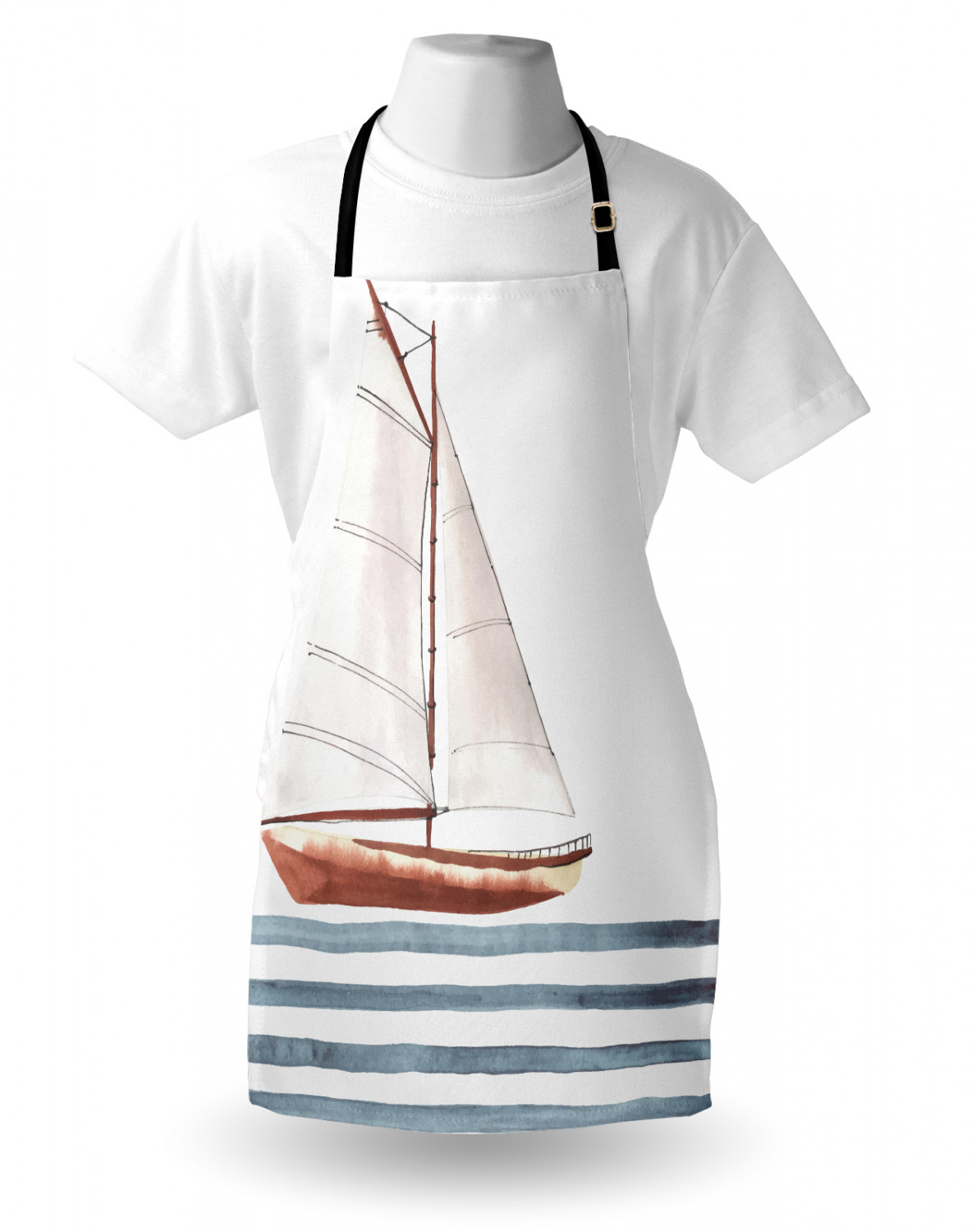 Ambesonne Unisex Durable Apron Adjustable Strap for Gardening and Cooking