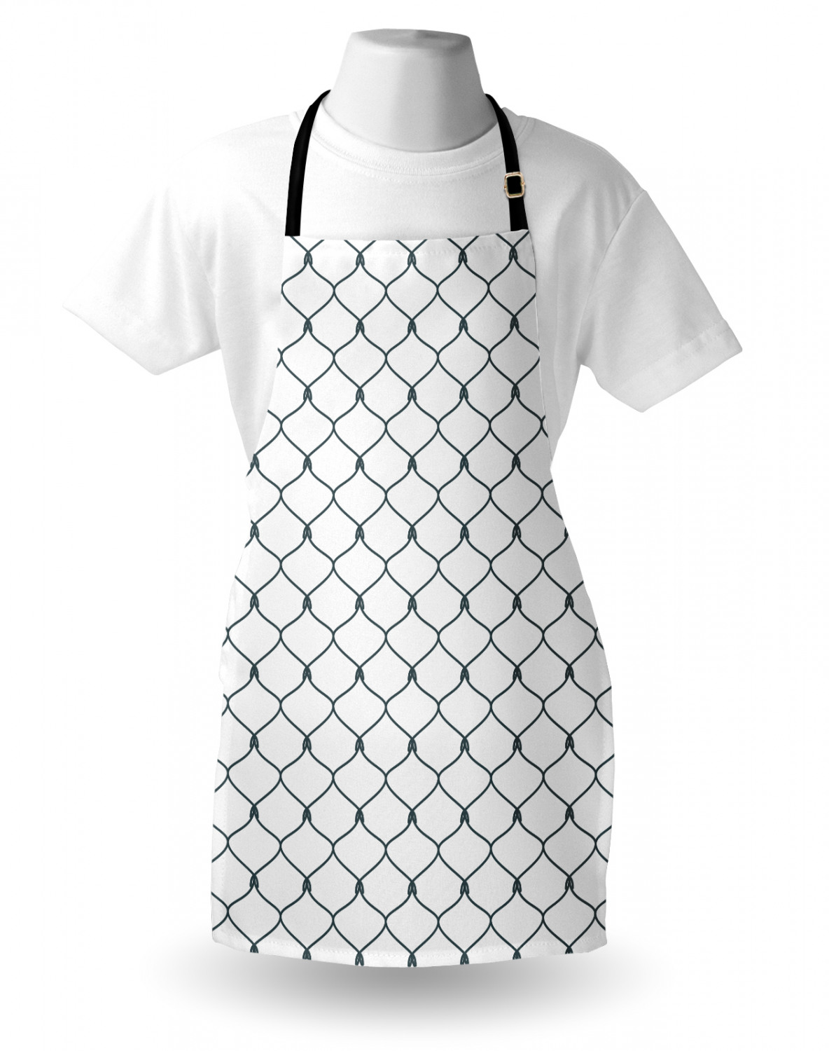 Ambesonne Unisex Durable Apron Adjustable Strap for Gardening and Cooking