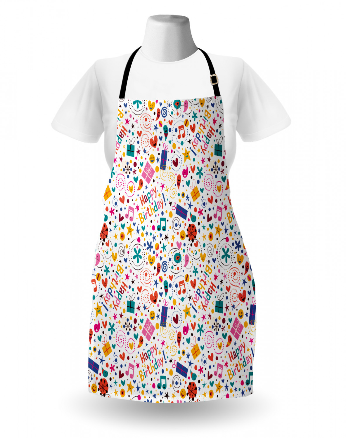 Ambesonne Apron with Adjustable Strap for Gardening Cooking Durable