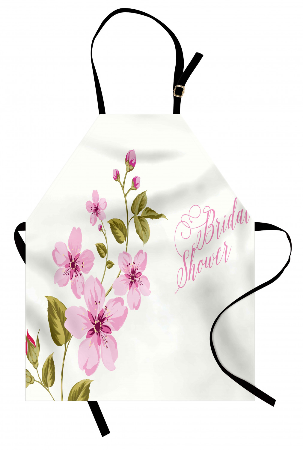 Ambesonne Pinkish Apron Unisex Kitchen Bib with Adjustable Neck Cooking Baking