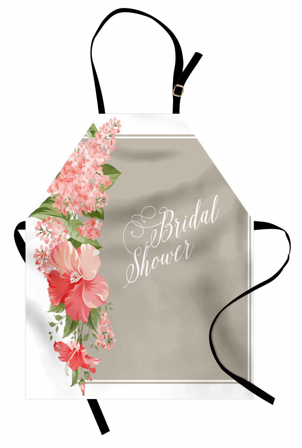 Wedding Apron Unisex Kitchen Bib with Adjustable Neck for Cooking Baking