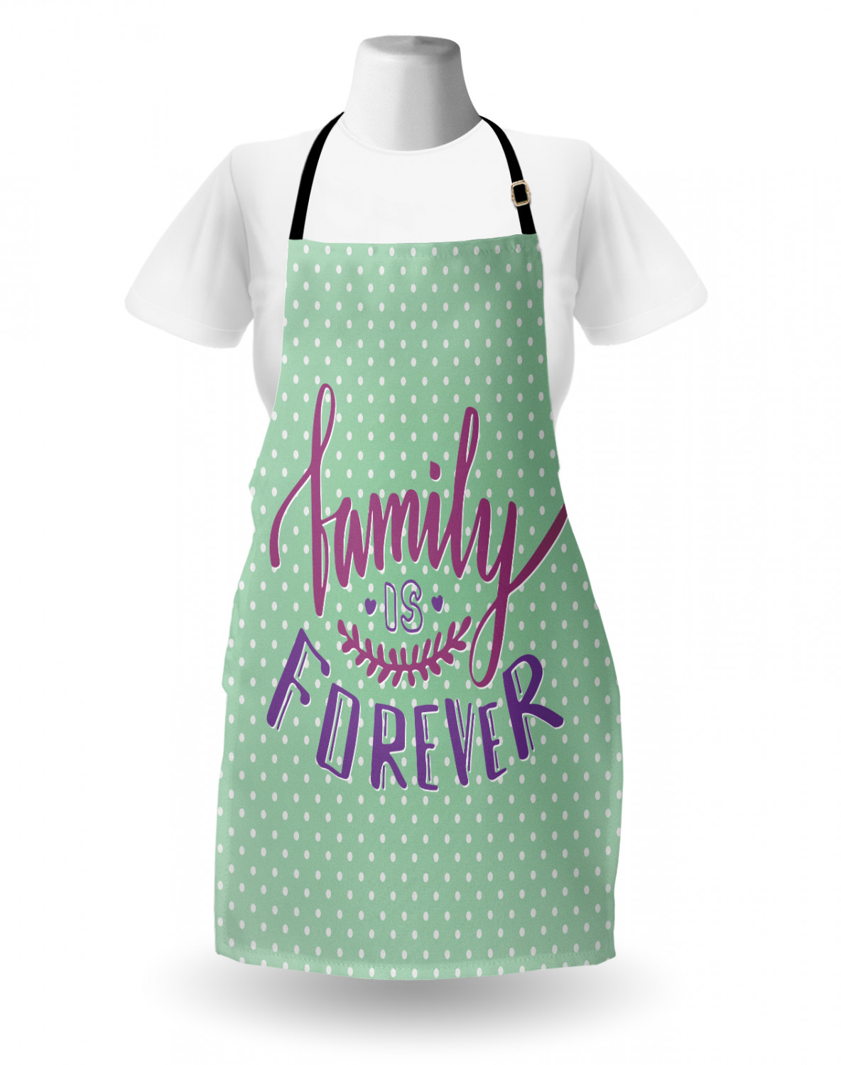 Ambesonne Retro Apron Unisex Kitchen Bib with Adjustable Neck Cooking Baking