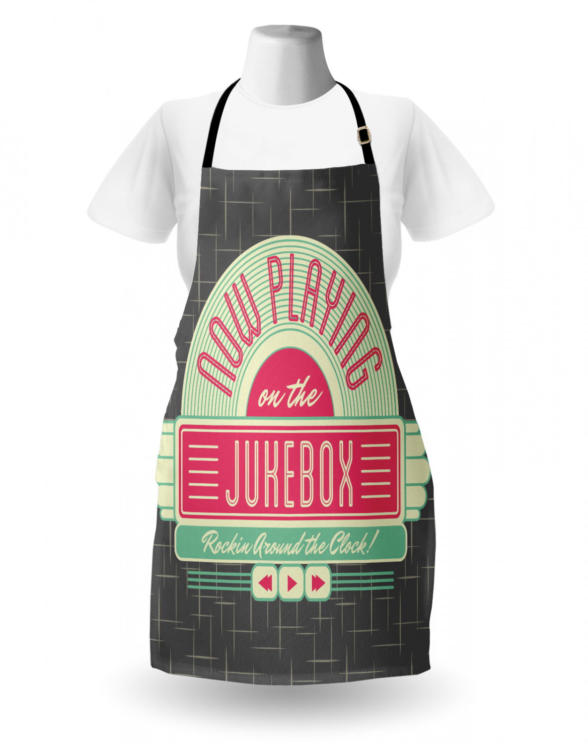 Ambesonne Apron with Adjustable Strap for Gardening Cooking Durable