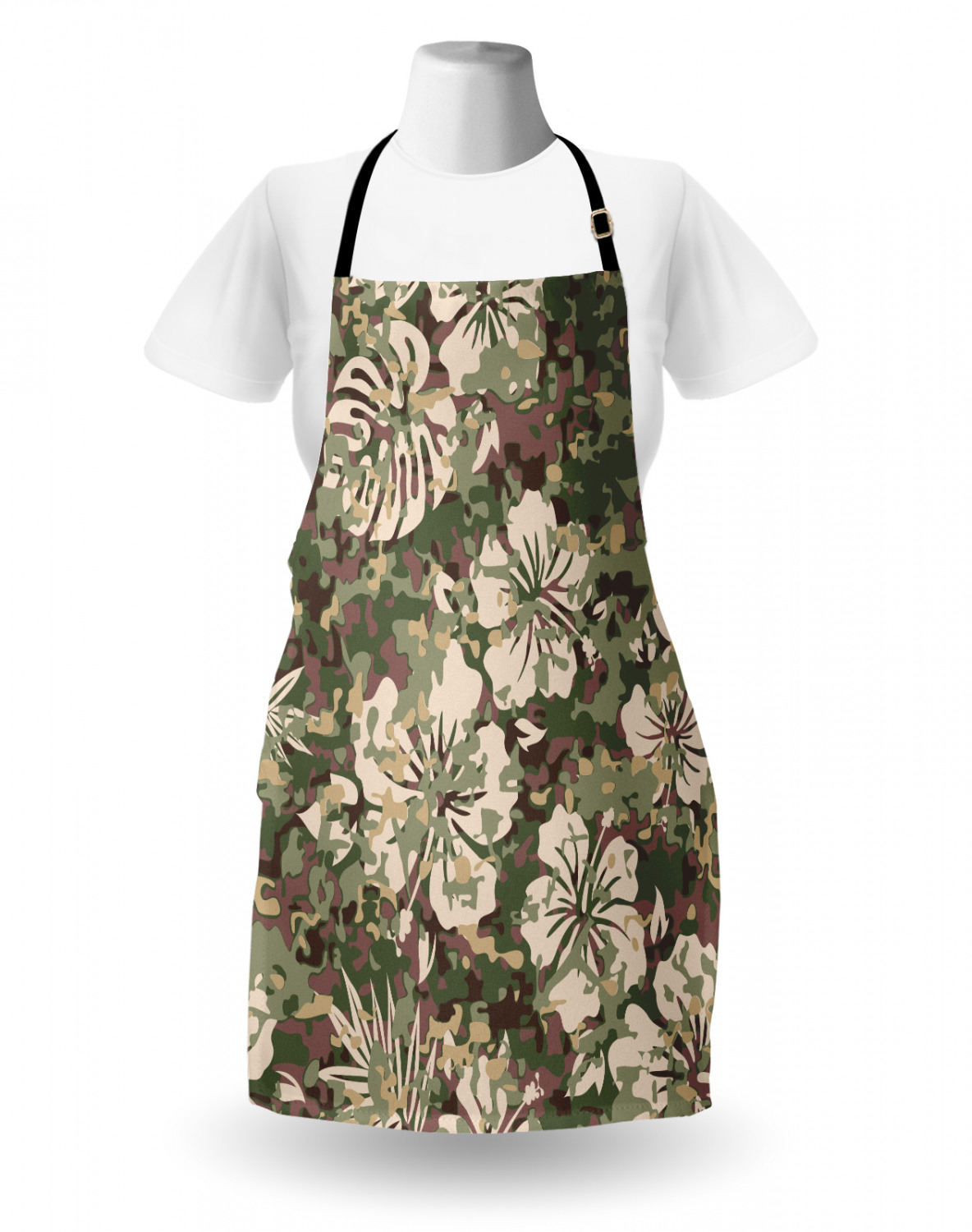 Ambesonne Apron with Adjustable Strap for Gardening Cooking Durable