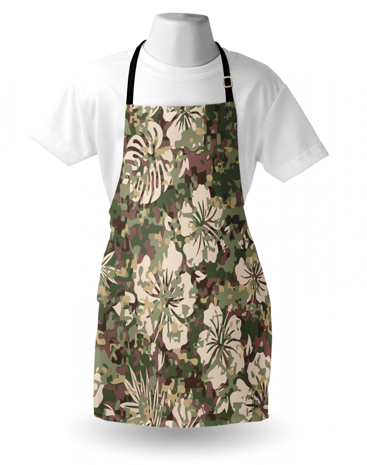 Ambesonne Apron with Adjustable Strap for Gardening Cooking Durable