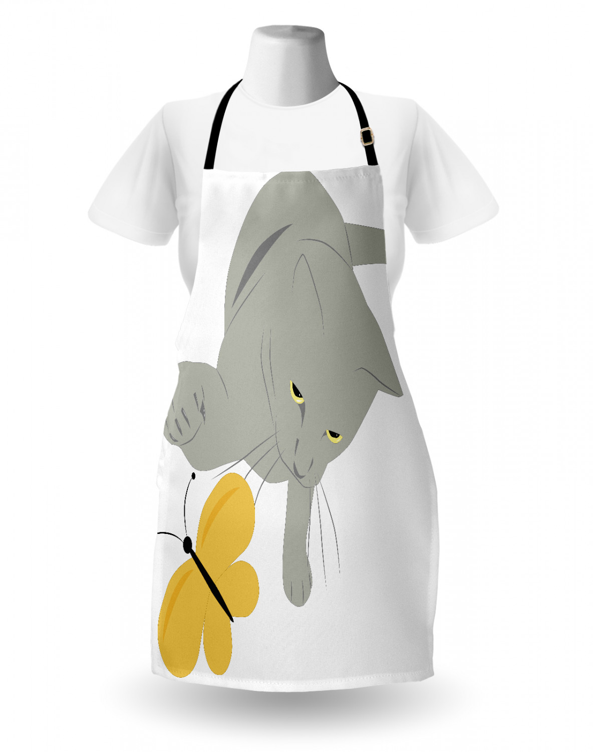 Ambesonne Apron with Adjustable Strap for Gardening Cooking Durable