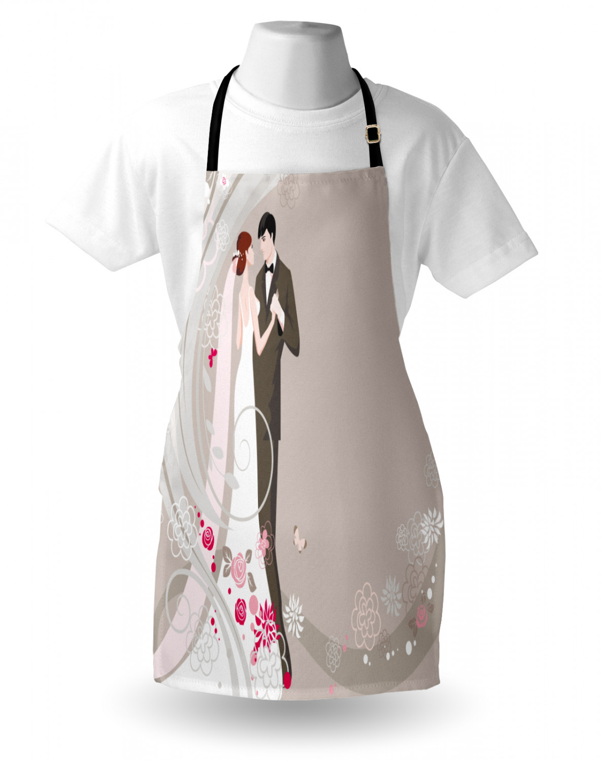 Ambesonne Apron with Adjustable Strap for Gardening Cooking Durable