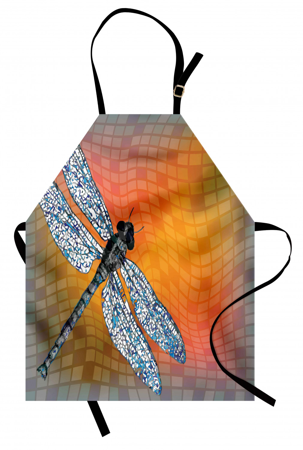 Ambesonne Apron with Adjustable Strap for Gardening Cooking Durable