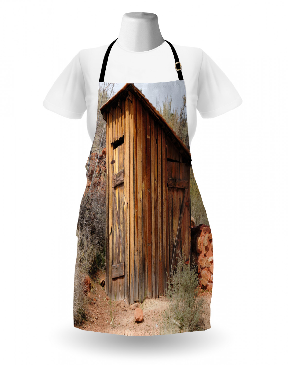 Ambesonne Apron with Adjustable Strap for Gardening Cooking Durable