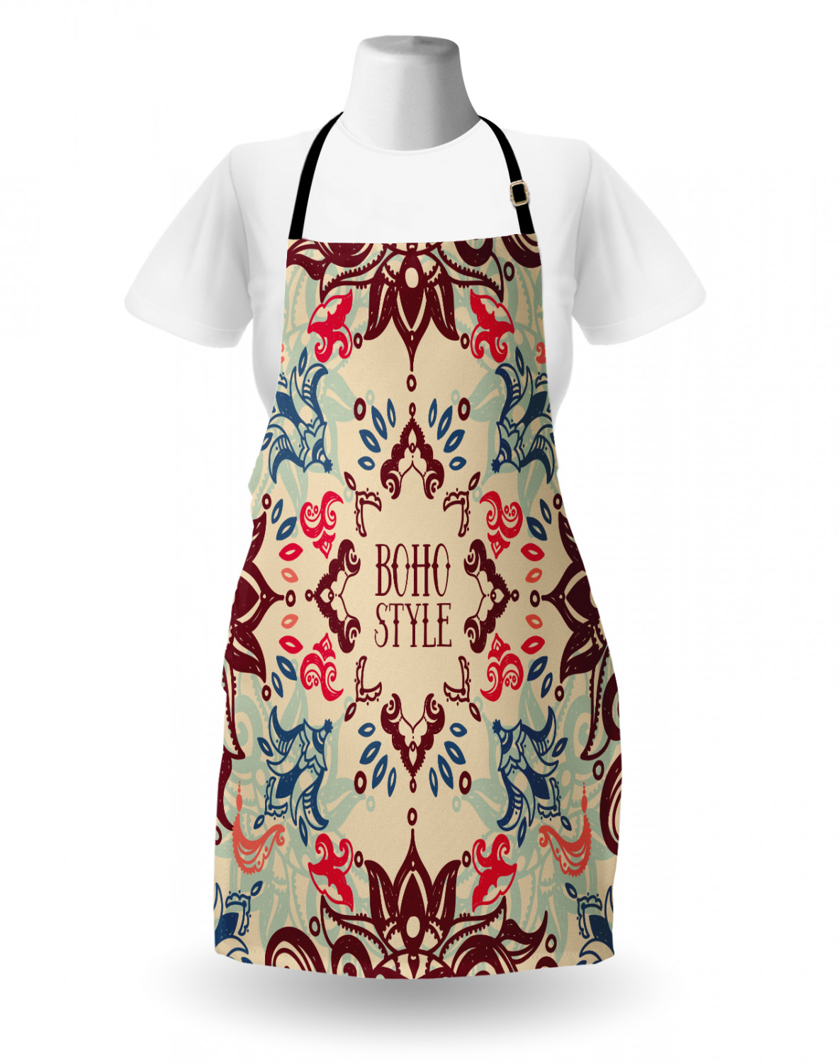 Ambesonne Durable Apron Bib Adjustable Neck for Gardening and Cooking