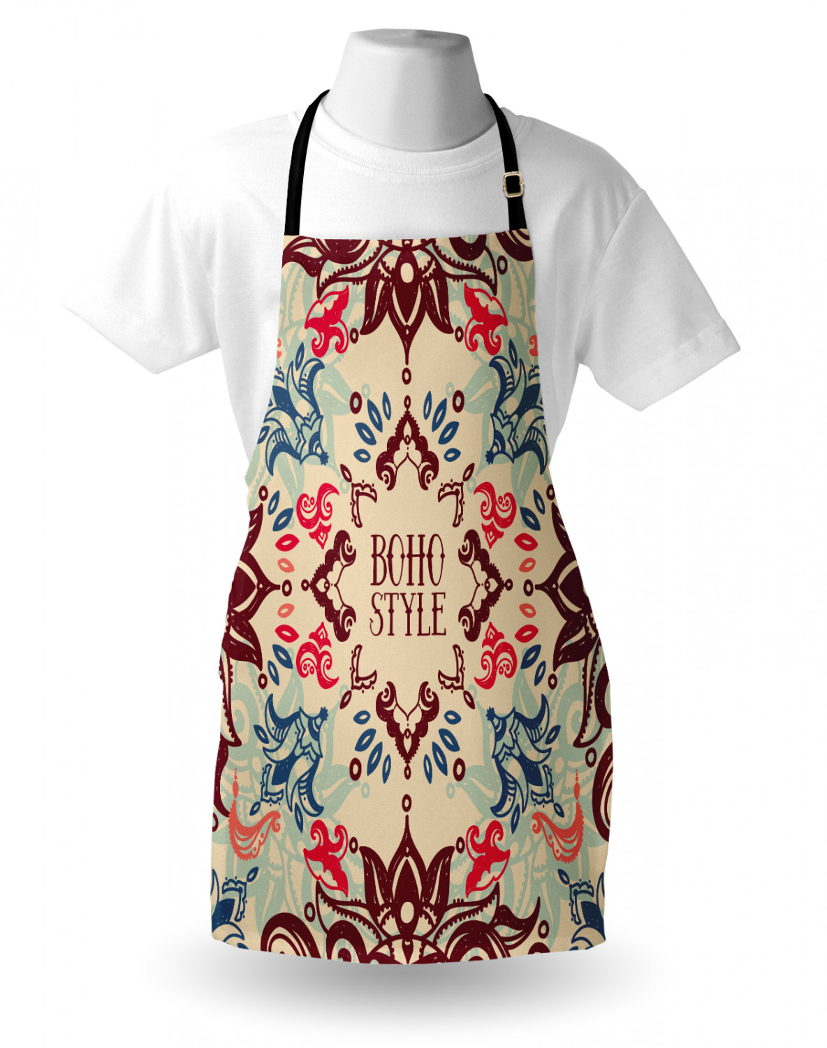 Ambesonne Durable Apron Bib Adjustable Neck for Gardening and Cooking