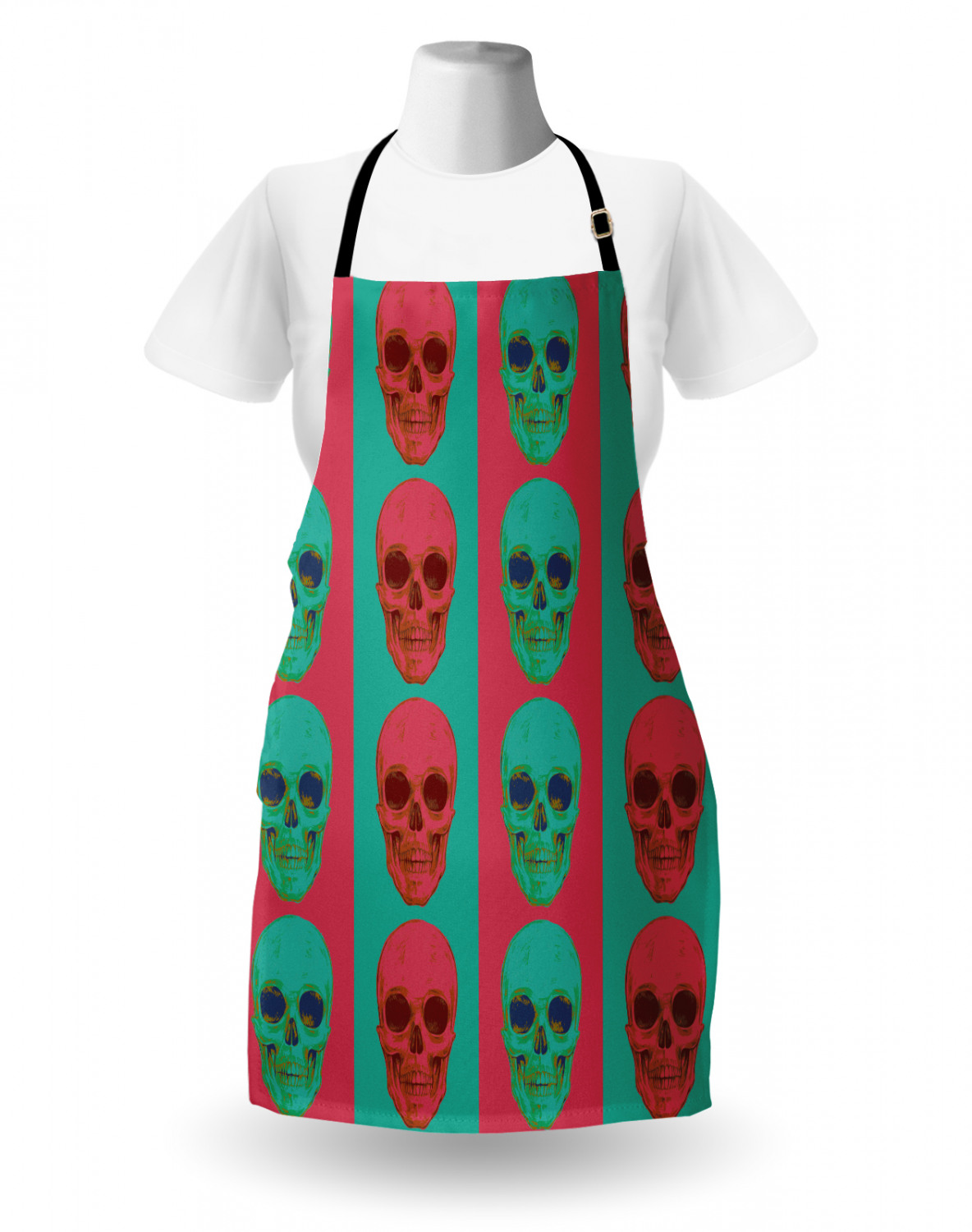 Ambesonne Durable Apron Bib Adjustable Neck for Gardening and Cooking