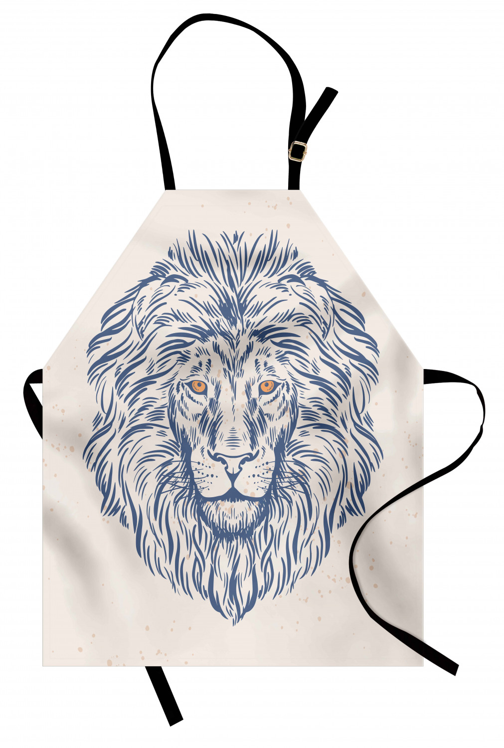 Ambesonne Durable Apron Bib Adjustable Neck for Gardening and Cooking