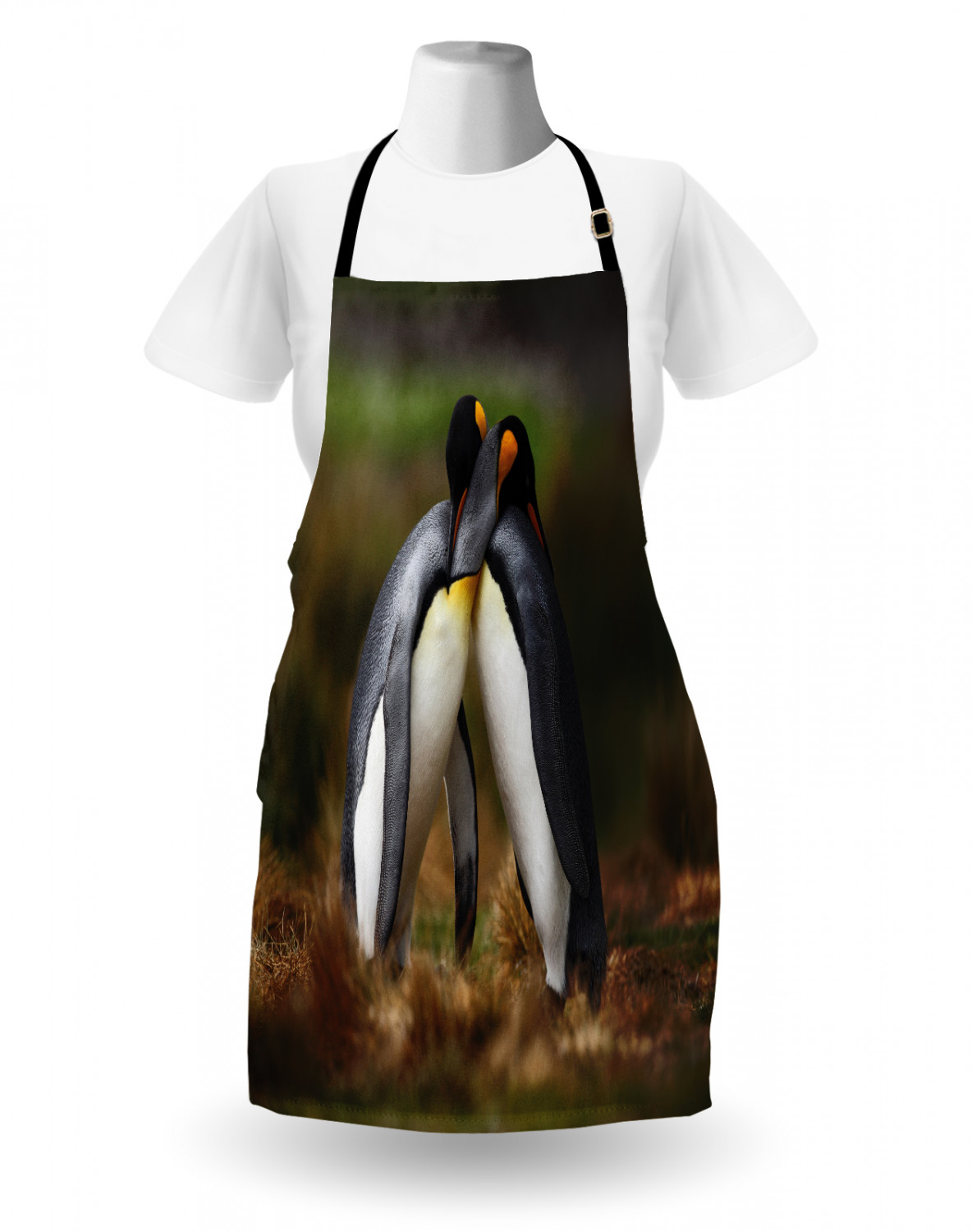 Ambesonne Durable Apron Bib Adjustable Neck for Gardening and Cooking