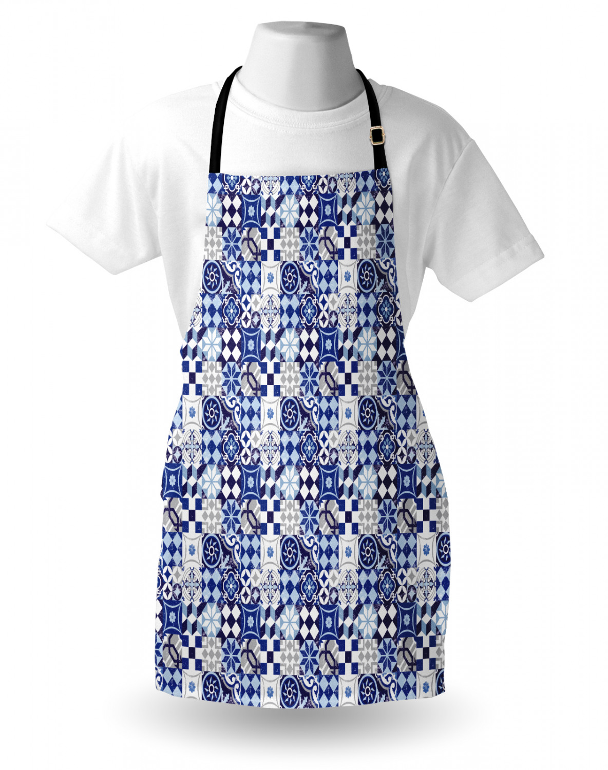 Ambesonne Durable Apron Bib Adjustable Neck for Gardening and Cooking