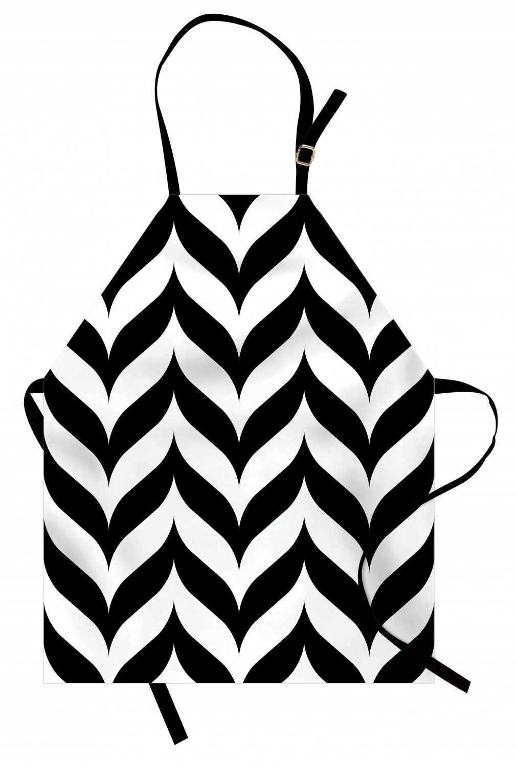 Ambesonne Durable Apron Bib Adjustable Neck for Gardening and Cooking