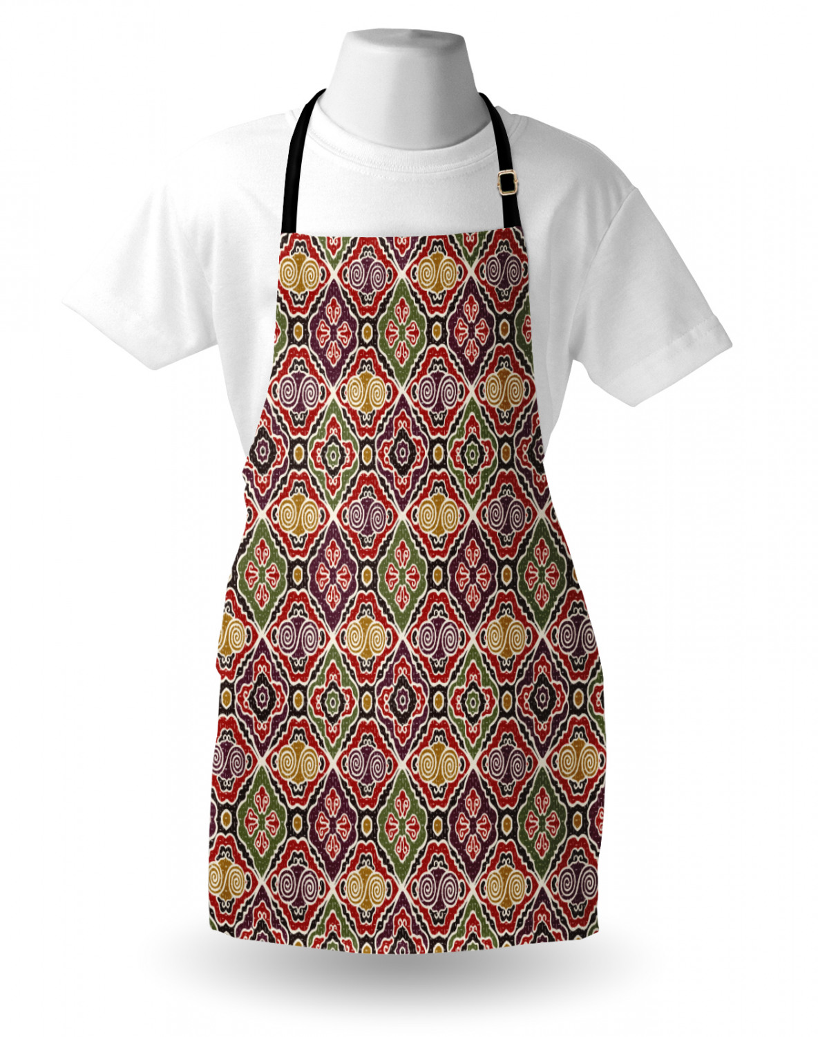 Oriental Japanese Apron Unisex Kitchen Bib with Adjustable Neck Cooking