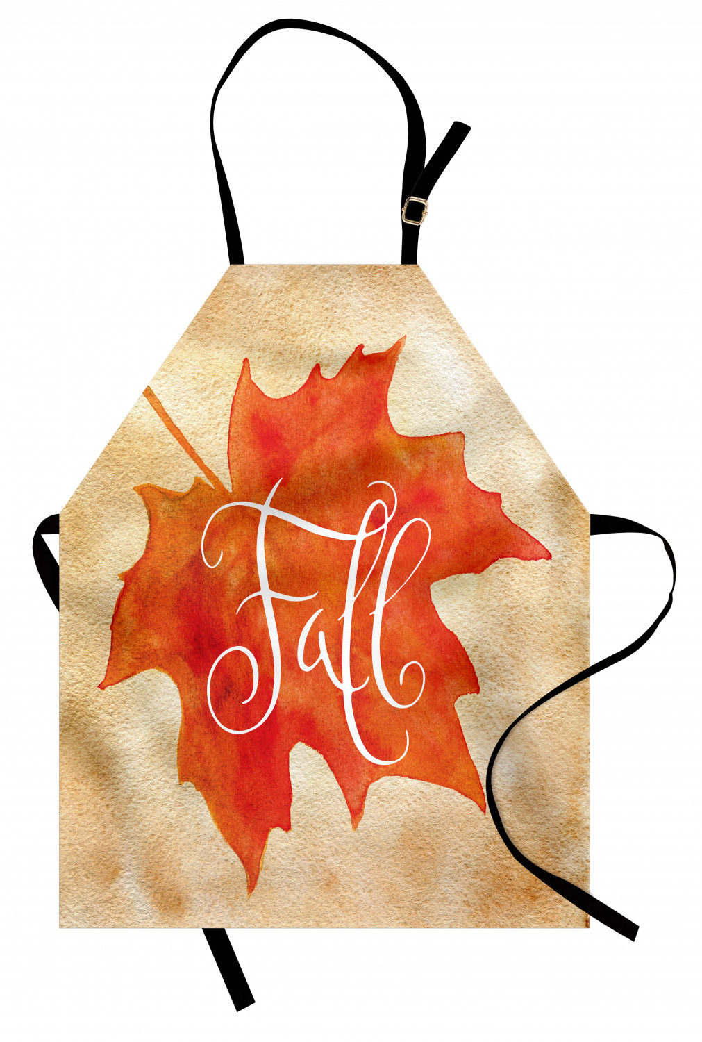 Fall Apron Unisex Kitchen Bib with Adjustable Neck Cooking Ambesonne