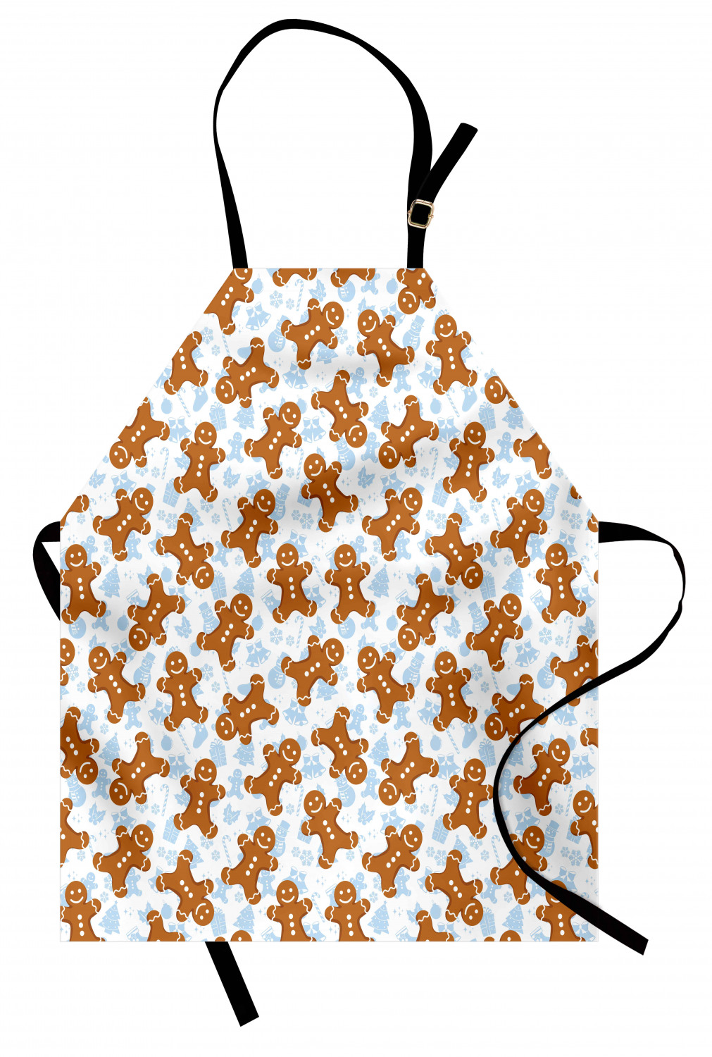 Gingerbread Man Apron Unisex Kitchen Bib with Adjustable Neck Cooking