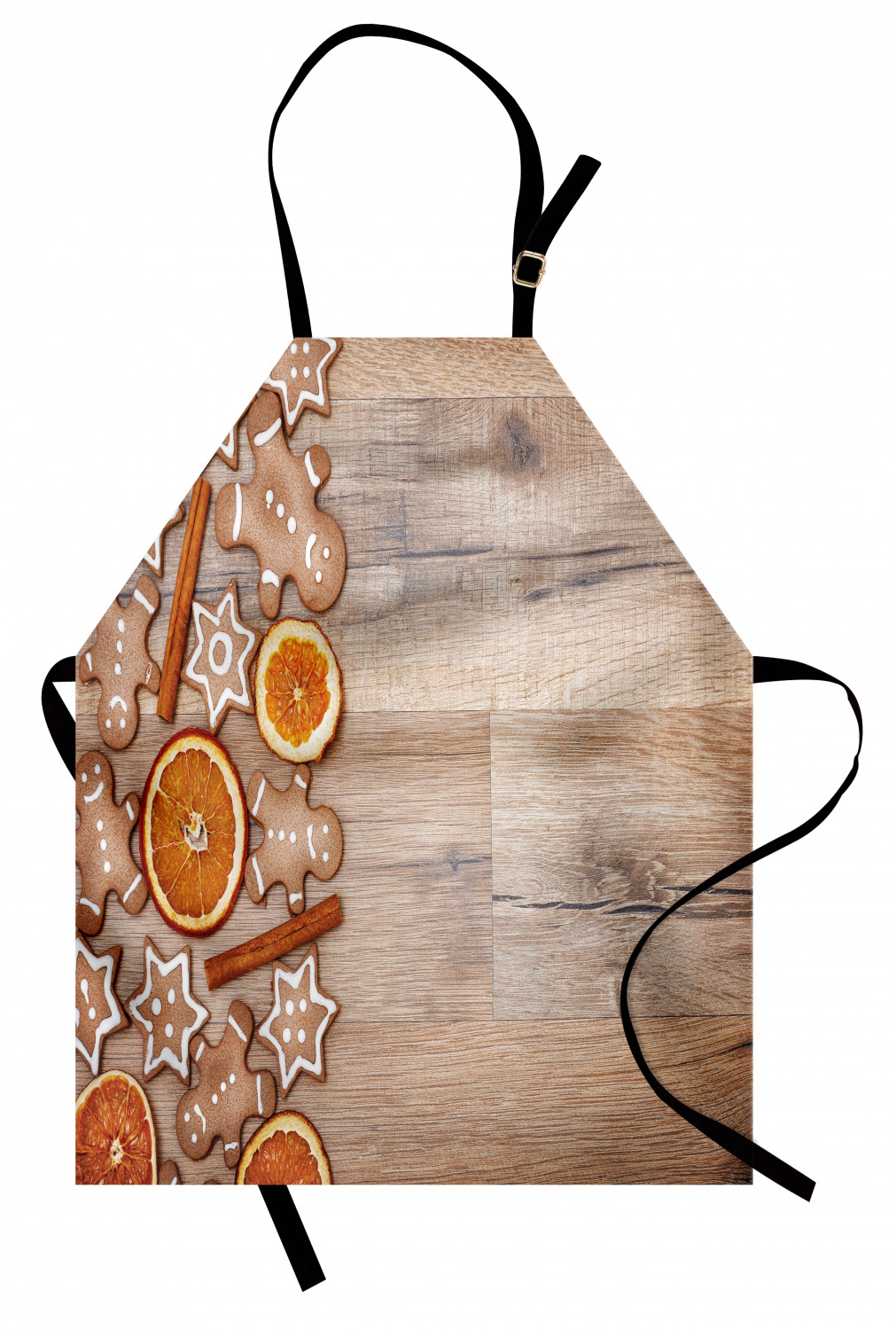 Gingerbread Man Apron Unisex Kitchen Bib with Adjustable Neck Cooking