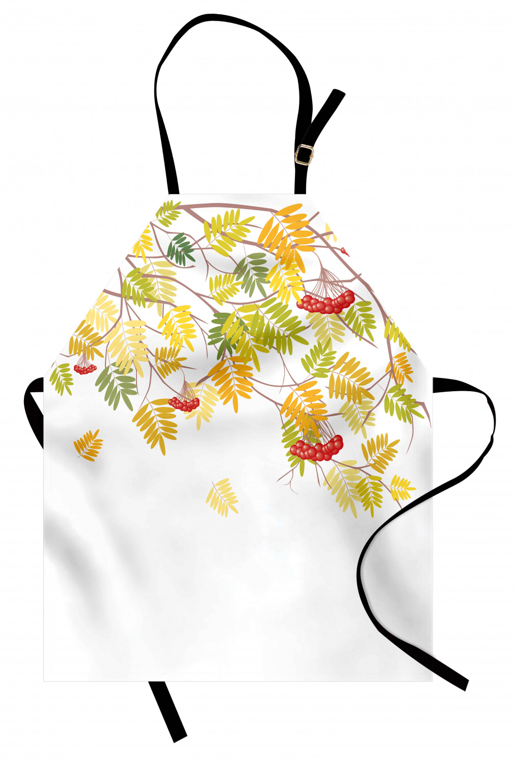 Fall Apron Unisex Kitchen Bib with Adjustable Neck Cooking Ambesonne