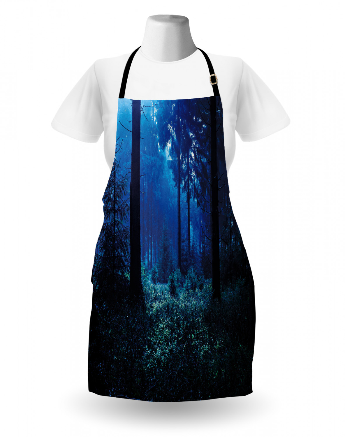 Fall Apron Unisex Kitchen Bib with Adjustable Neck Cooking Ambesonne