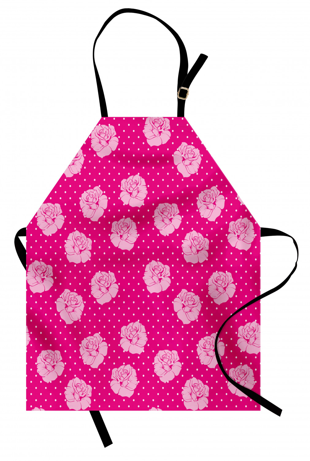 Ambesonne Pink Apron Unisex Kitchen Bib with Adjustable Neck Cooking Baking