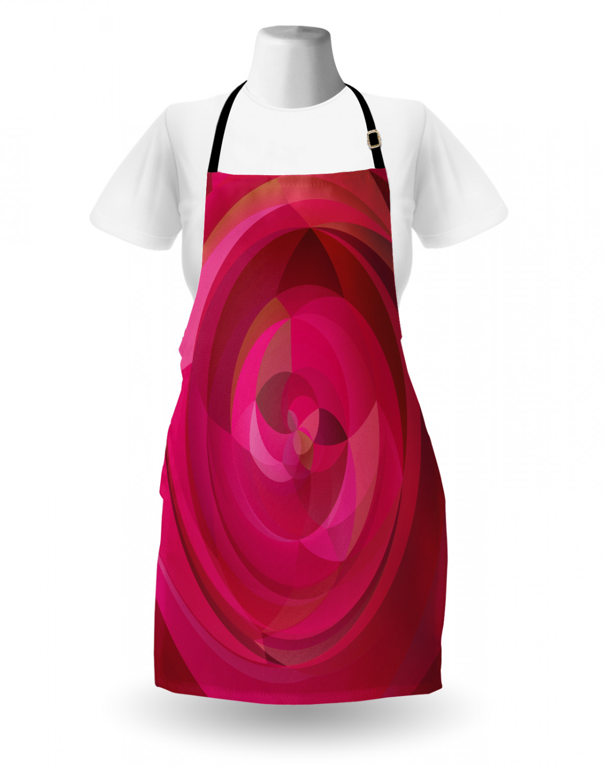 Ambesonne Pink Apron Unisex Kitchen Bib with Adjustable Neck Cooking Baking