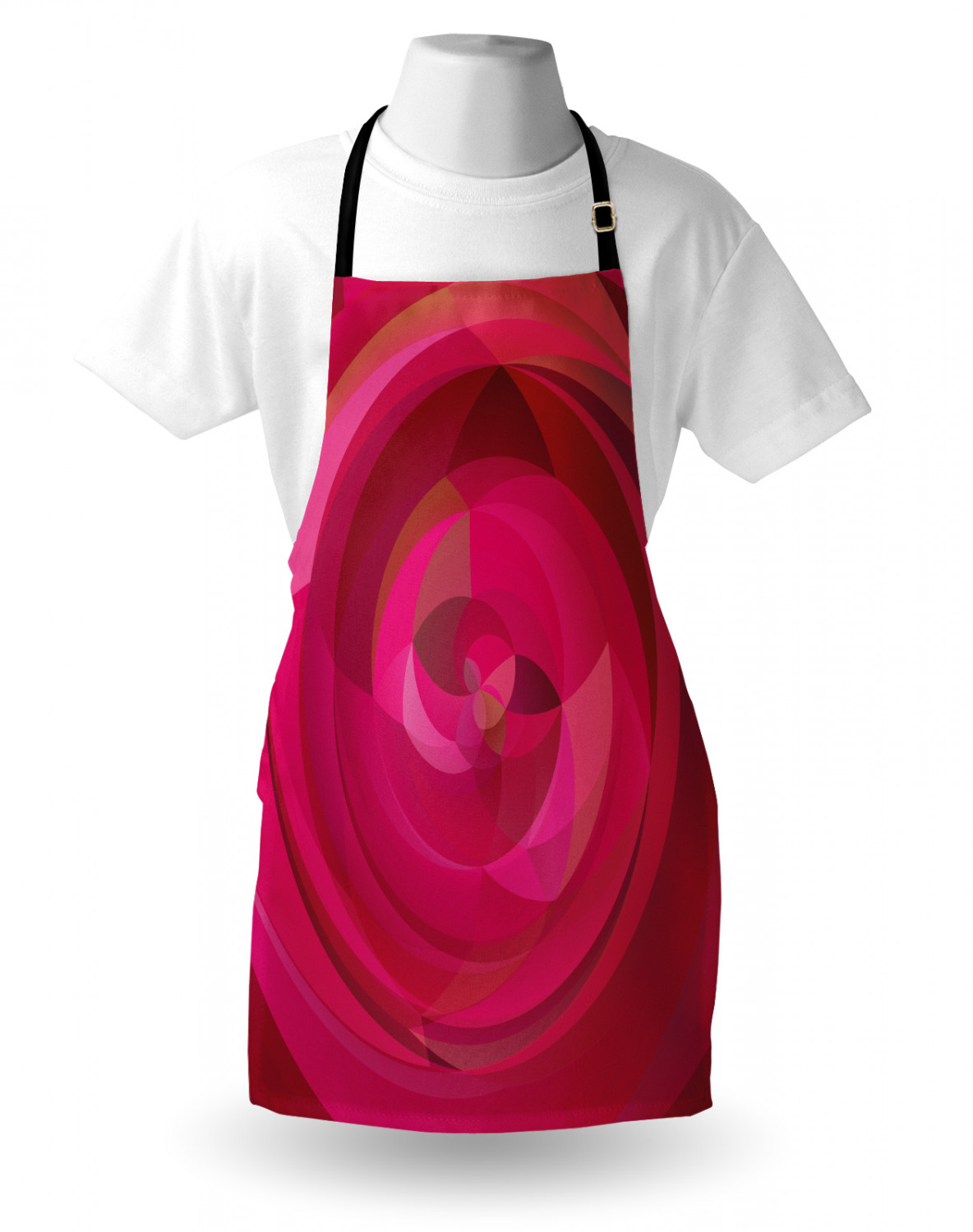 Ambesonne Pink Apron Unisex Kitchen Bib with Adjustable Neck Cooking Baking