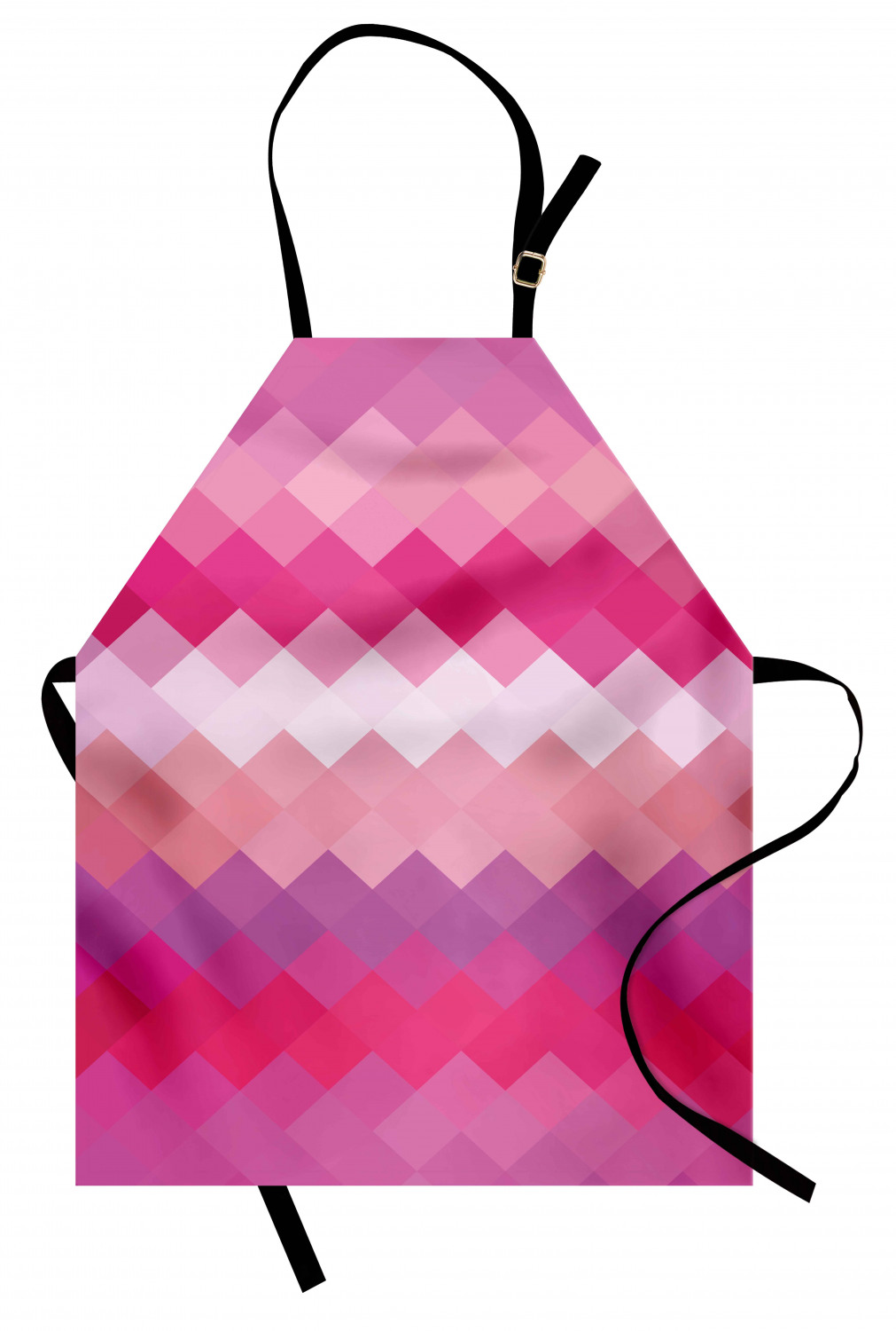 Ambesonne Pink Apron Unisex Kitchen Bib with Adjustable Neck Cooking Baking