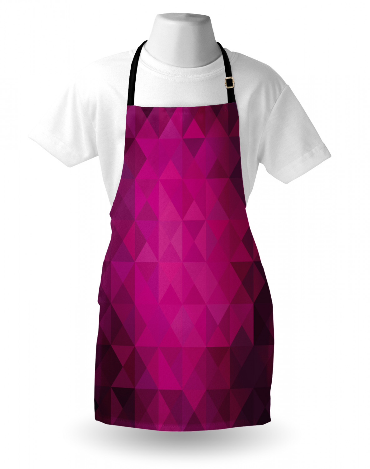 Ambesonne Pink Apron Unisex Kitchen Bib with Adjustable Neck Cooking Baking