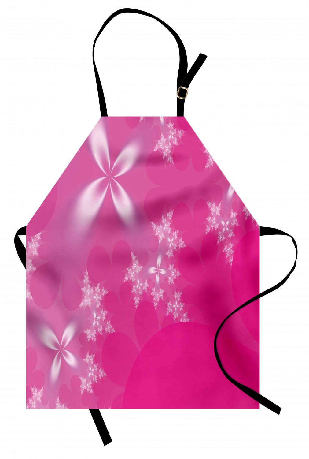 Ambesonne Pink Apron Unisex Kitchen Bib with Adjustable Neck Cooking Baking