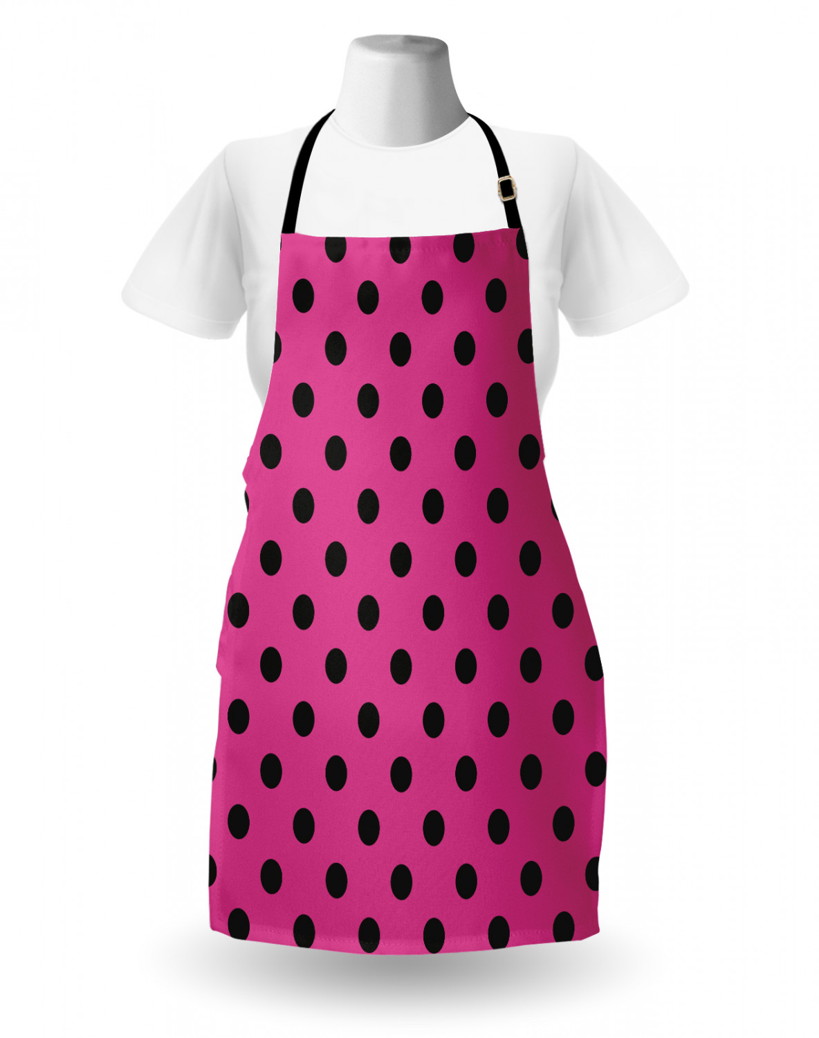 Ambesonne Pink Apron Unisex Kitchen Bib with Adjustable Neck Cooking Baking