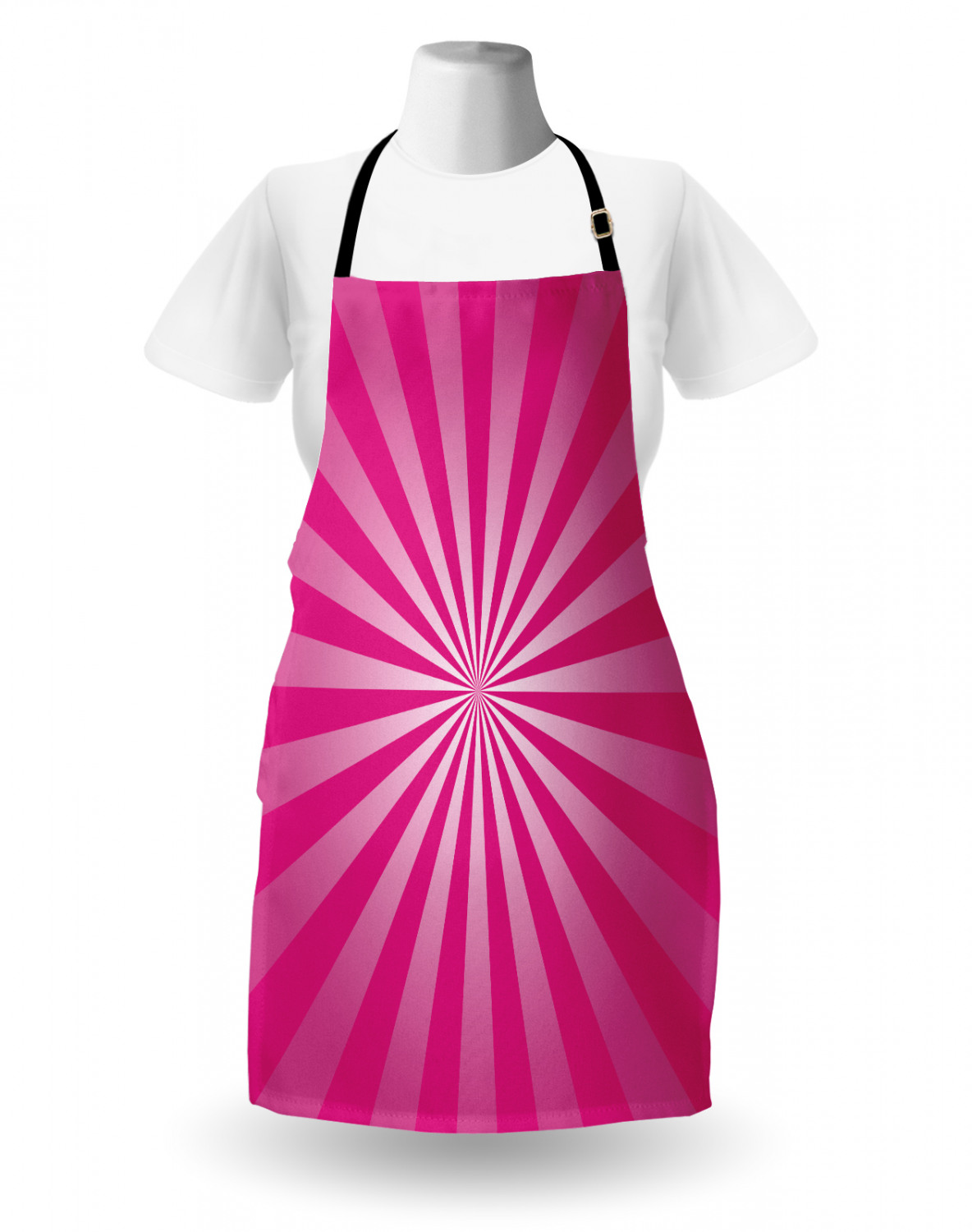 Ambesonne Pinkish Apron Unisex Kitchen Bib with Adjustable Neck Cooking Baking