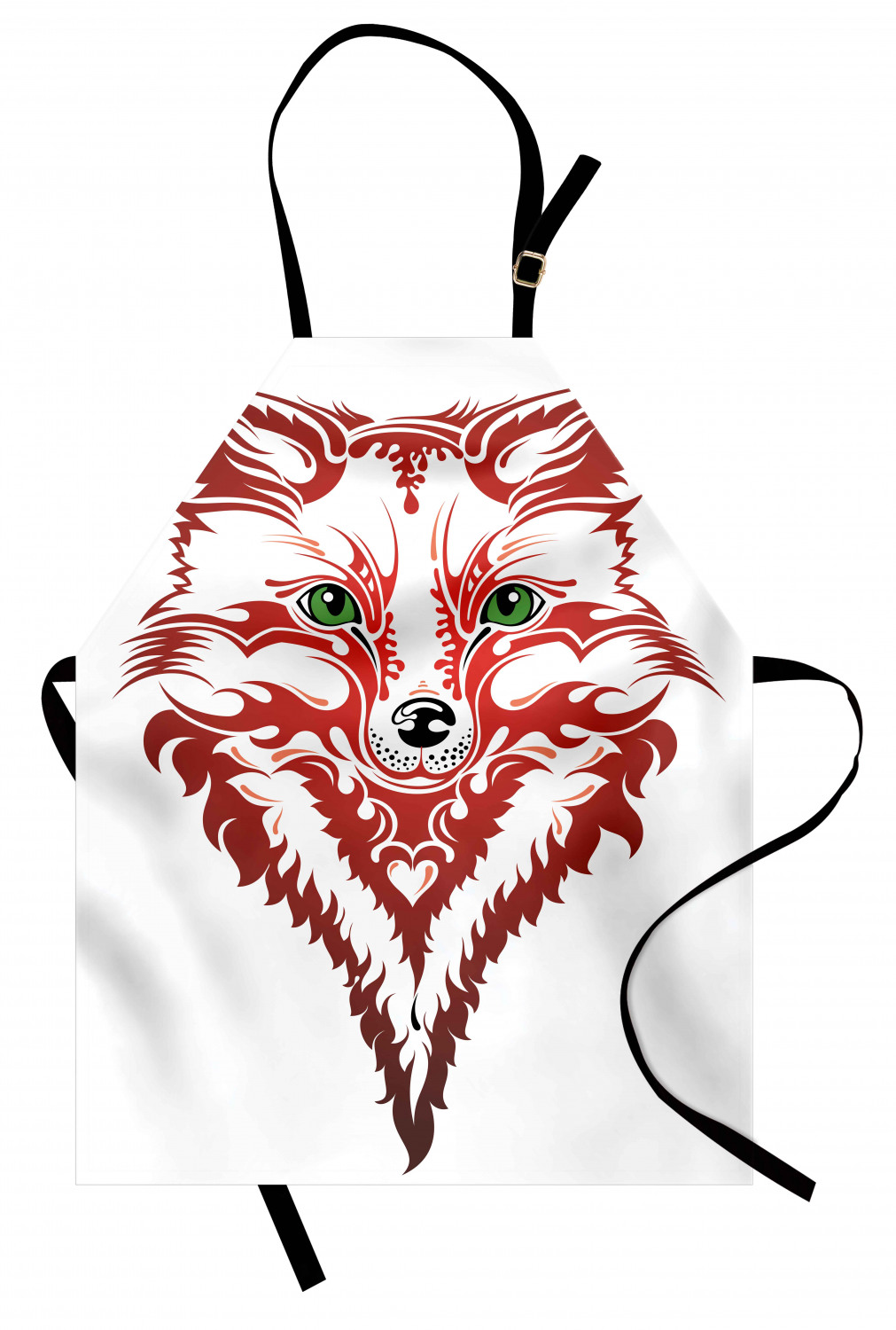 Ambesonne Fox Animal Kids Apron Boys Girls Apron Bib Cooking & Painting