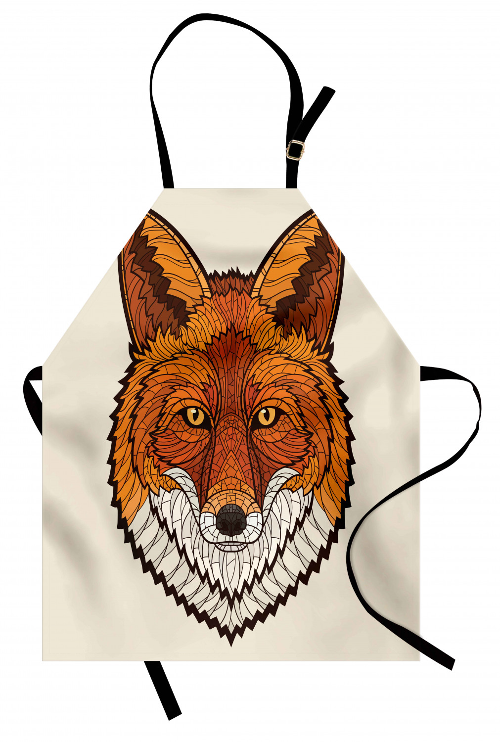 Ambesonne Fox Animal Kids Apron Boys Girls Apron Bib Cooking & Painting