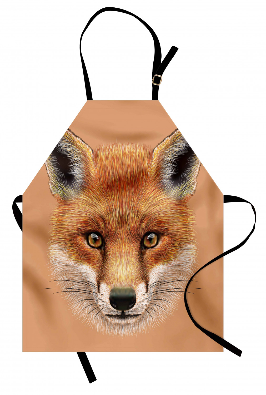 Ambesonne Fox Animal Kids Apron Boys Girls Apron Bib Cooking & Painting