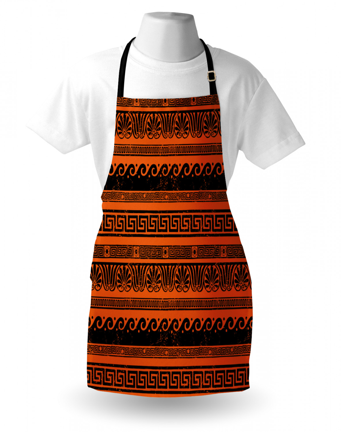 Ambesonne Retro Apron Unisex Kitchen Bib with Adjustable Neck Cooking Baking