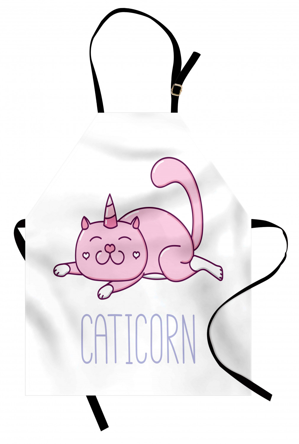 Ambesonne Cat Apron Unisex Kitchen Bib with Adjustable Neck Cooking Baking