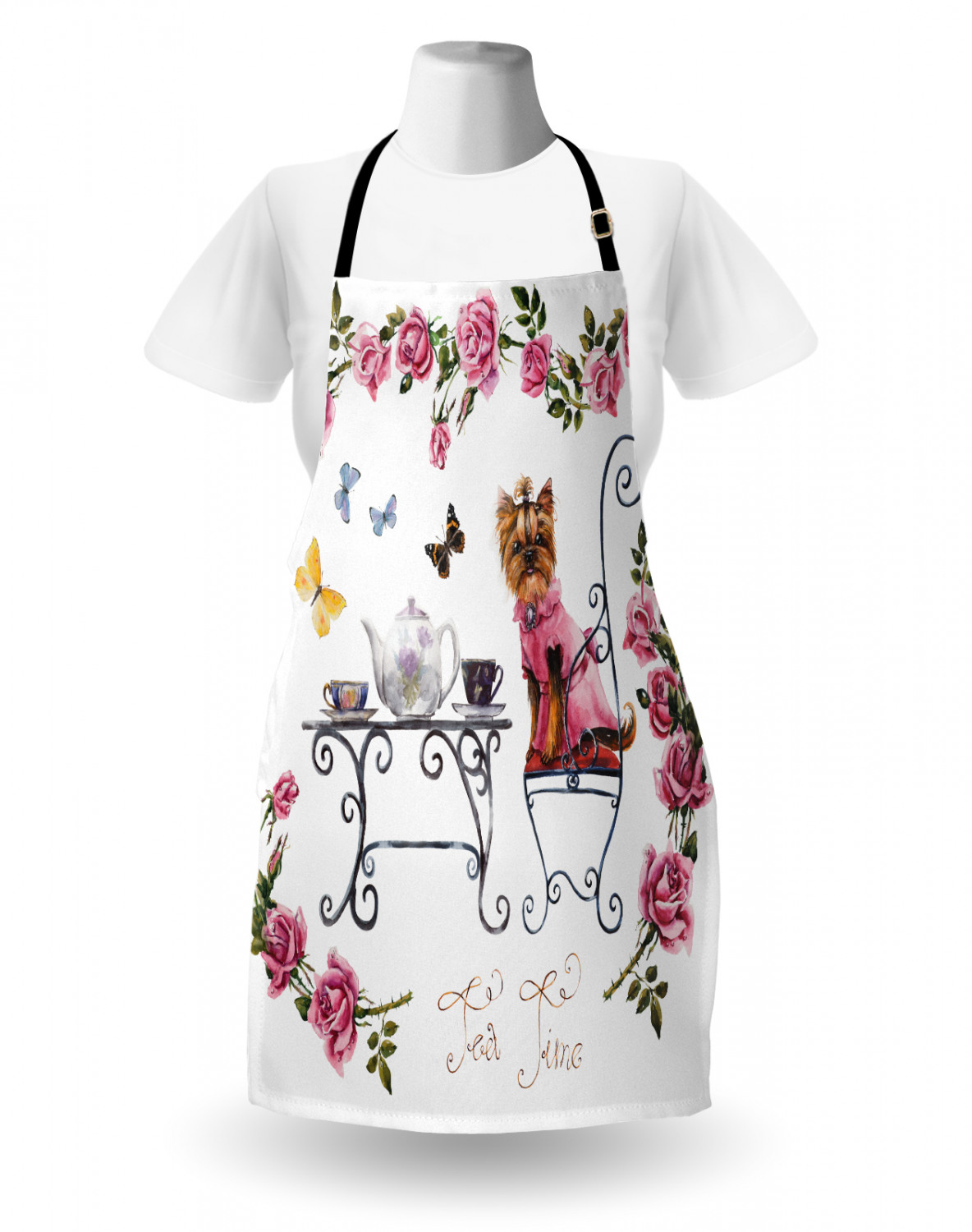 Ambesonne Apron Unisex Bib with Adjustable Strap for Working