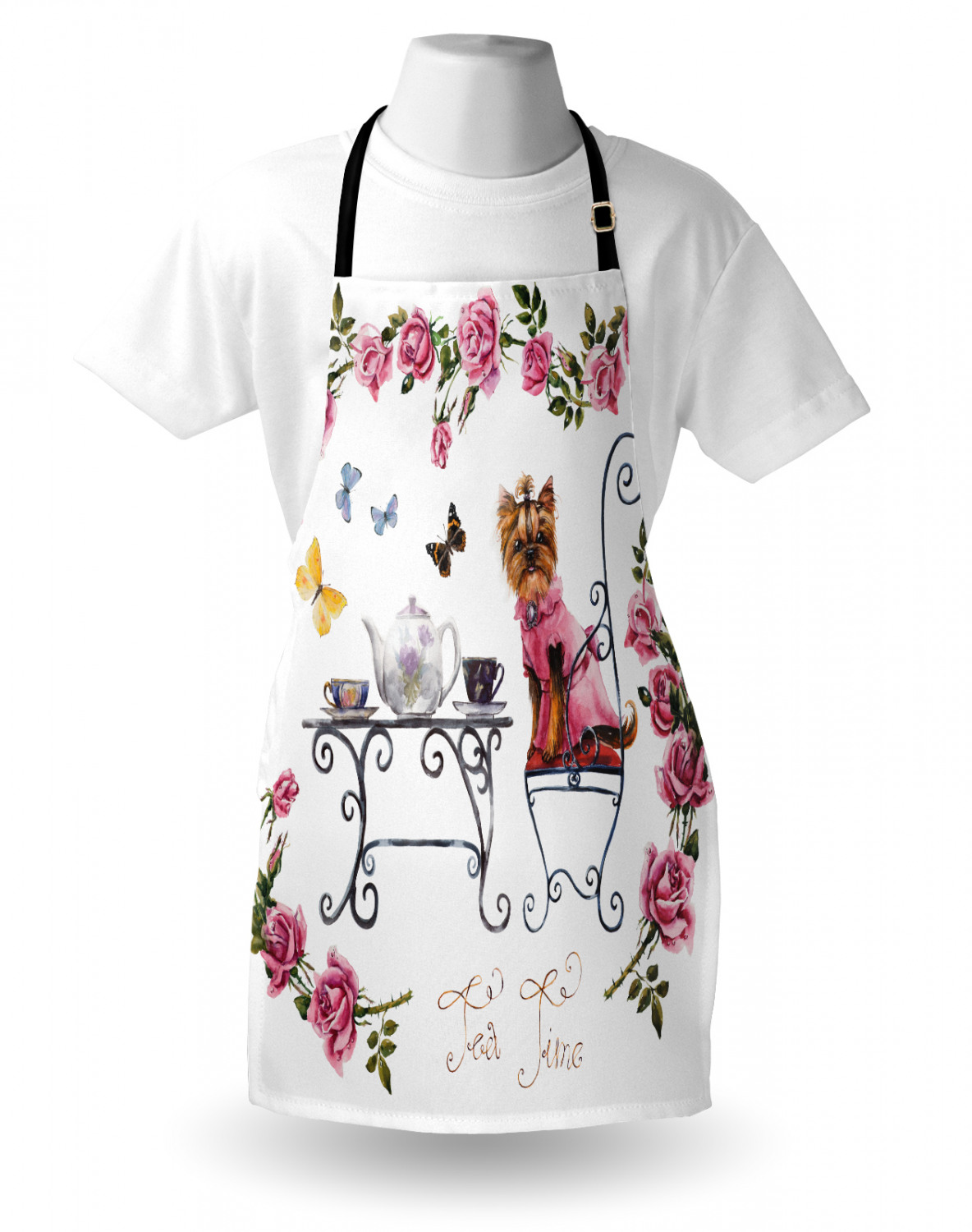 Ambesonne Apron Unisex Bib with Adjustable Strap for Working